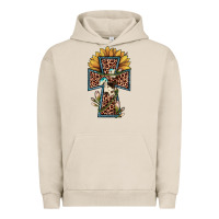 Pigment French Oak leopard cross  sunflower Urban Hoodie - JahusDesignShop
