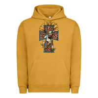 Pigment Peanut Butter leopard cross  sunflower Urban Hoodie - JahusDesignShop