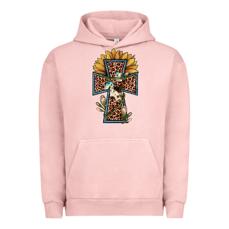 Leopard Cross  Sunflower Urban Hoodie by JahusDesignShop | Teevron