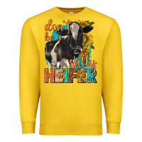 Lemon dont be a salty heifer with sunflowers Premium Sweatshirt - texasbilliewilder