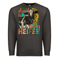 Smoke dont be a salty heifer with sunflowers Premium Sweatshirt - texasbilliewilder