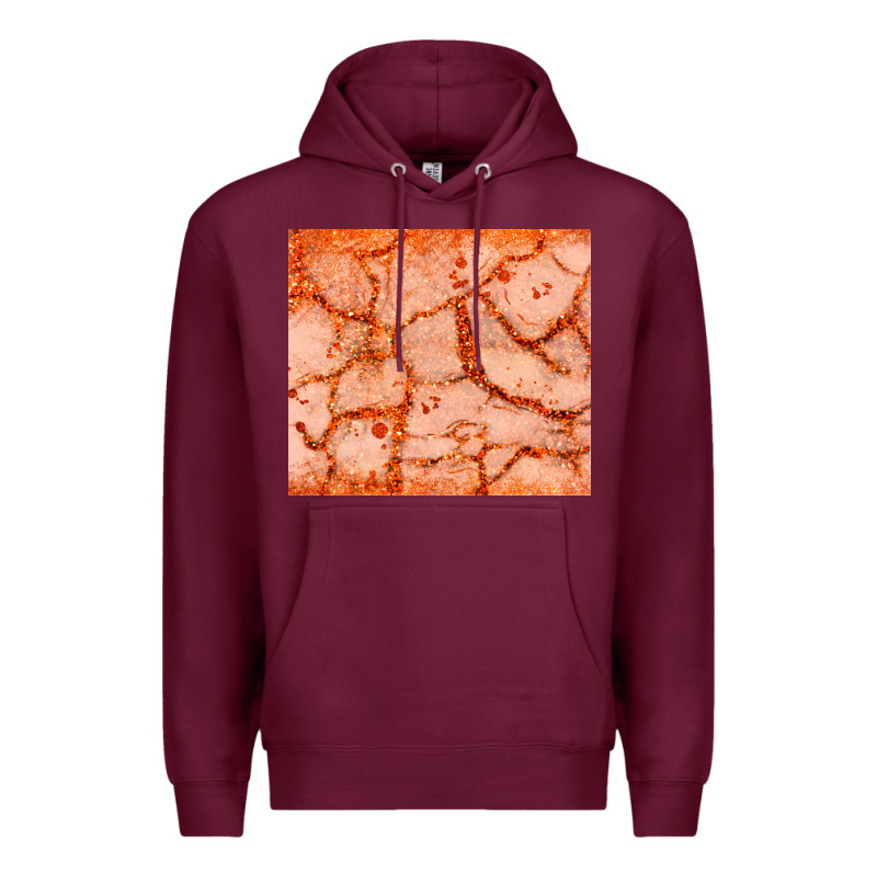 Orange Glitter Premium Hoodie by JahusDesignShop | Teevron