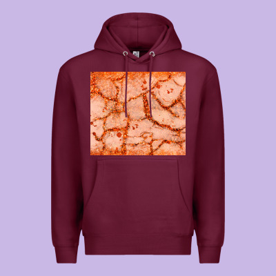 Orange Glitter Premium Hoodie Designed By Jahusdesignshop