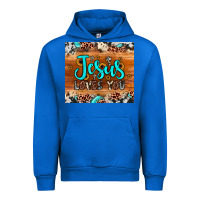 Cobalt jesus loves you Urban Hoodie - JahusDesignShop