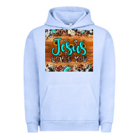 Pigment Grape Ice jesus loves you Urban Hoodie - JahusDesignShop