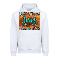 White jesus loves you Urban Hoodie - JahusDesignShop