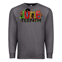 Charcoal Heather JUNE TEENTH Premium Sweatshirt - Zillion Design Studio