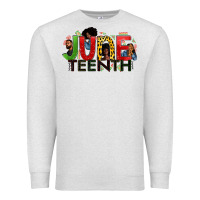 Oatmeal Heather JUNE TEENTH Premium Sweatshirt - Zillion Design Studio