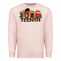 Pale Pink JUNE TEENTH Premium Sweatshirt - Zillion Design Studio