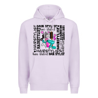 Lilac hair stylist elementary Premium Hoodie - AdoDesignShop