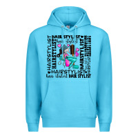 Ocean Blue hair stylist elementary Premium Hoodie - AdoDesignShop