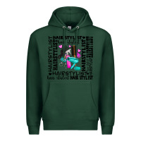 Sports Green hair stylist elementary Premium Hoodie - AdoDesignShop