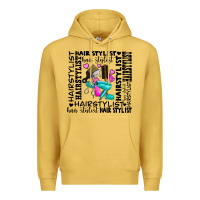 Antique Gold hair stylist elementary Premium Hoodie - AdoDesignShop