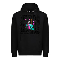 Black hair stylist elementary Premium Hoodie - AdoDesignShop
