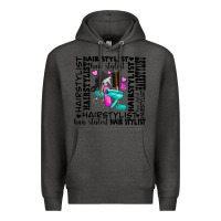 Charcoal Heather hair stylist elementary Premium Hoodie - AdoDesignShop
