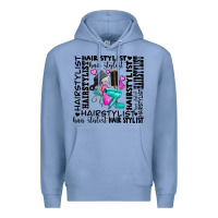 Colony Blue hair stylist elementary Premium Hoodie - AdoDesignShop