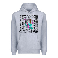 Heather Grey hair stylist elementary Premium Hoodie - AdoDesignShop