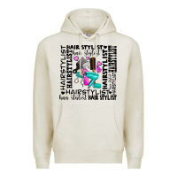 Oatmeal Heather hair stylist elementary Premium Hoodie - AdoDesignShop