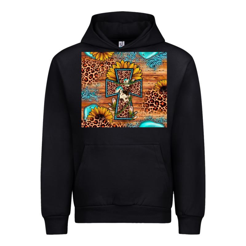 Leopard Cross Sunflower Urban Hoodie by JahusDesignShop | Teevron