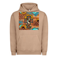 Pigment Burro leopard cross sunflower Urban Hoodie - JahusDesignShop