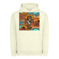 Pigment Pistachio leopard cross sunflower Urban Hoodie - JahusDesignShop