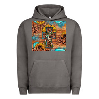 Pigment Tornado leopard cross sunflower Urban Hoodie - JahusDesignShop