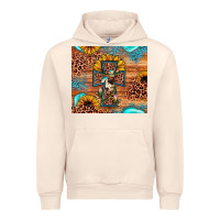 Sandshell leopard cross sunflower Urban Hoodie - JahusDesignShop