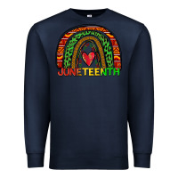 Navy juneteenth rainbow Premium Sweatshirt - Zillion Design Studio