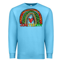Ocean Blue juneteenth rainbow Premium Sweatshirt - Zillion Design Studio
