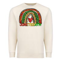 Sandshell juneteenth rainbow Premium Sweatshirt - Zillion Design Studio