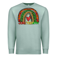 Seafoam juneteenth rainbow Premium Sweatshirt - Zillion Design Studio