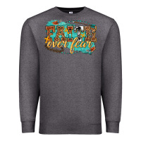 Charcoal Heather faith over fear Premium Sweatshirt - texasbilliewilder
