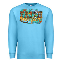 Ocean Blue faith over fear Premium Sweatshirt - texasbilliewilder