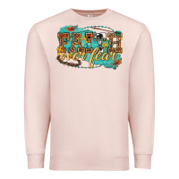 Pale Pink faith over fear Premium Sweatshirt - texasbilliewilder