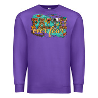 Purple faith over fear Premium Sweatshirt - texasbilliewilder