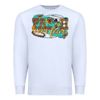 White faith over fear Premium Sweatshirt - texasbilliewilder