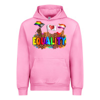 Fuchsia Pink equality pride flags Urban Hoodie - AdoDesignShop