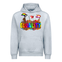 Heather Grey equality pride flags Urban Hoodie - AdoDesignShop