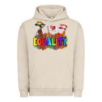Pigment French Oak equality pride flags Urban Hoodie - AdoDesignShop