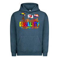 Pigment Midnight Navy equality pride flags Urban Hoodie - AdoDesignShop