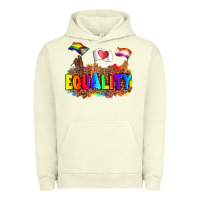 Pigment Pistachio equality pride flags Urban Hoodie - AdoDesignShop