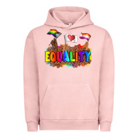 Pigment Salmon equality pride flags Urban Hoodie - AdoDesignShop