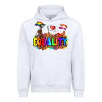 White equality pride flags Urban Hoodie - AdoDesignShop