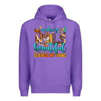 Purple making nails beautiful is kinda my thing Premium Hoodie - AdoDesignShop