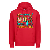 Red making nails beautiful is kinda my thing Premium Hoodie - AdoDesignShop