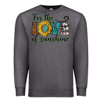 Charcoal Heather for the love of sunshine Premium Sweatshirt - texasbilliewilder