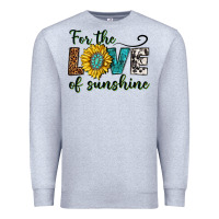Heather Grey for the love of sunshine Premium Sweatshirt - texasbilliewilder