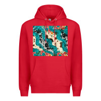 Red turquoise glitter cowhide Premium Hoodie - JahusDesignShop