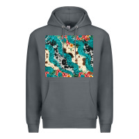 Rock turquoise glitter cowhide Premium Hoodie - JahusDesignShop