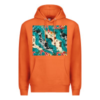 Carrot turquoise glitter cowhide Premium Hoodie - JahusDesignShop